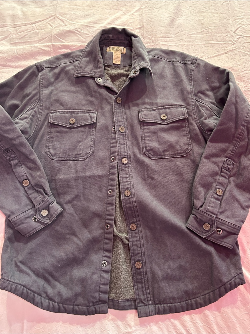 Duluth Trading Co Men's Dark Navy Shirt Jacket